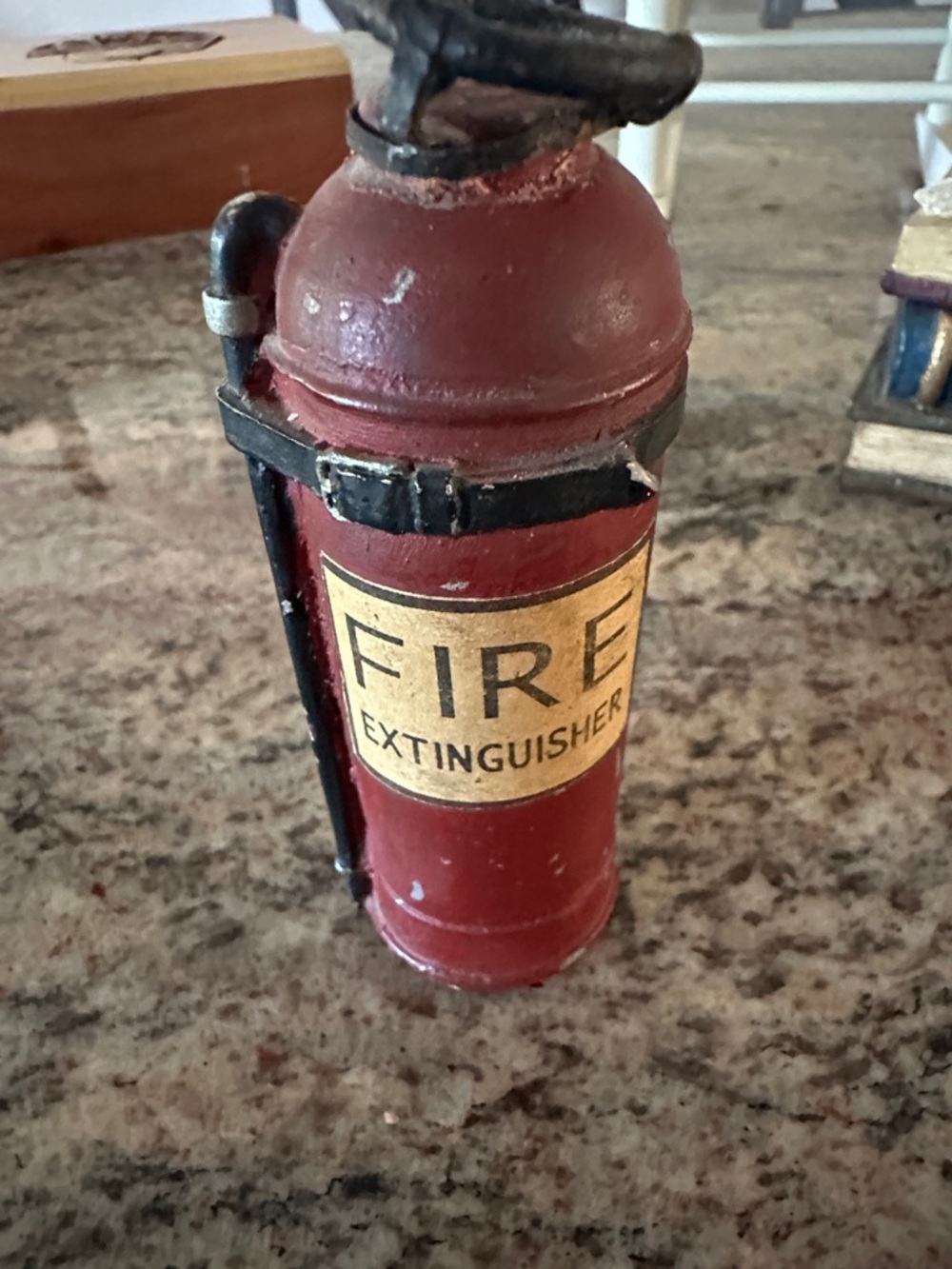 Vintage Red Fire Extinguisher Decorative Bottle